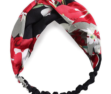 Bandeau Satin Floral Chic