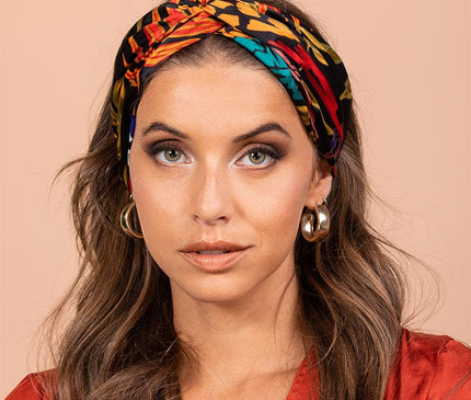 Bandeau Coloré à Feuillages