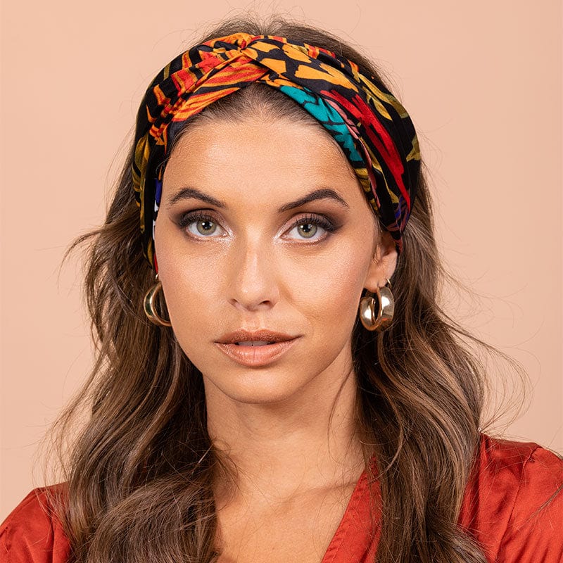 Bandeau Coloré à Feuillages
