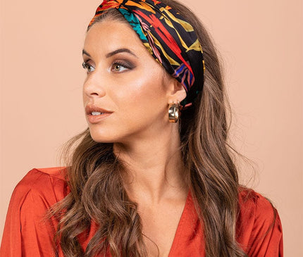 Bandeau Coloré à Feuillages