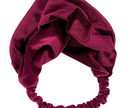 Bandeau Cheveux Velours Côtelé