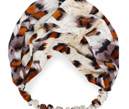 Bandeau Velours Imprimé Léopard