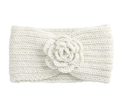 Bandeau Hiver en Laine Mérinos Ecume