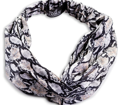 Bandeau Torsadé Femme Serpent