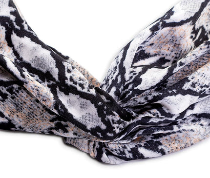 Bandeau Torsadé Femme Serpent