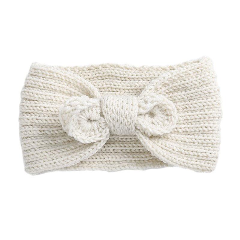 Bandeau Tricoté en Laine Ecume