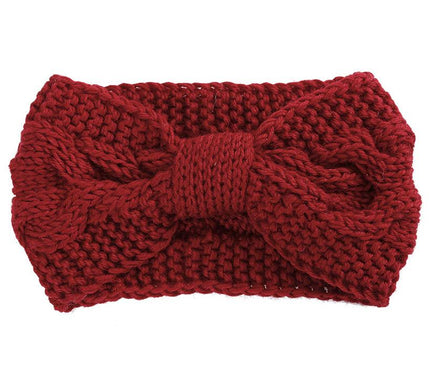 Accessoire Cheveux Hiver Élégant Rouge grenat