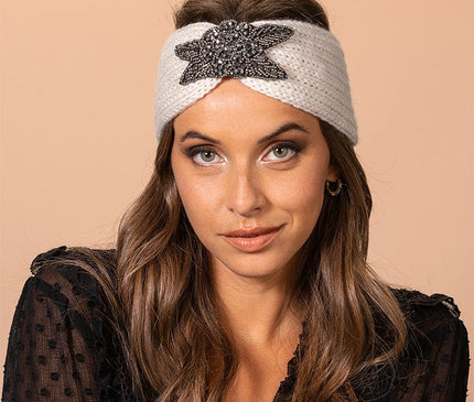 Bandeau Féminin Perles Fleur