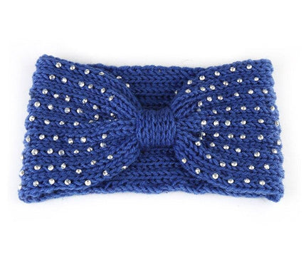 Élégant Bandeau Papillon Femme Bleu