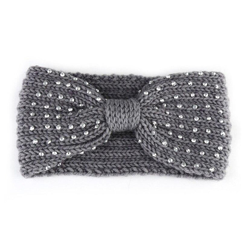 Élégant Bandeau Papillon Femme Gris