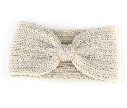 Élégant Bandeau Papillon Femme Ivoire