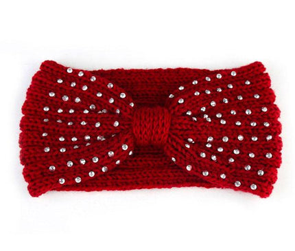 Élégant Bandeau Papillon Femme Rouge grenat