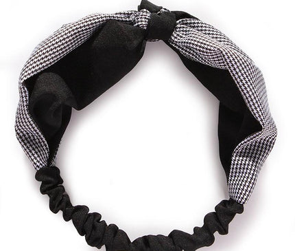 Bandeau Chic Bicolore Noir