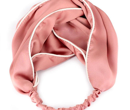 Bandeau Satin Élégant Femme Rose