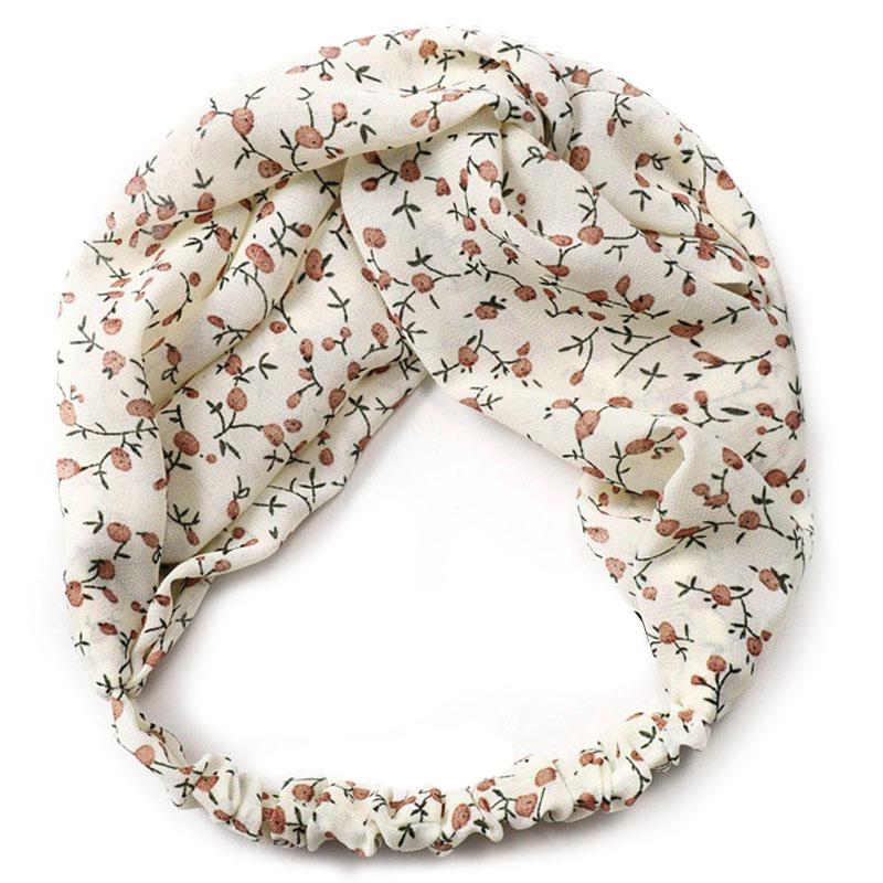Bandeau Floral Bohème Chic Crème