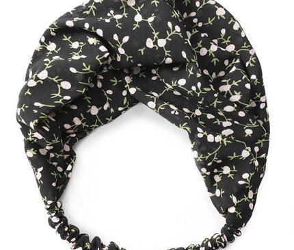 Bandeau Floral Bohème Chic Noir