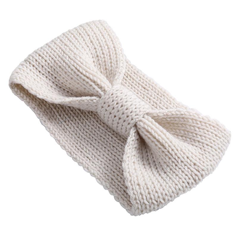 Bandeau Femme en Laine Mérinos Blanc crème