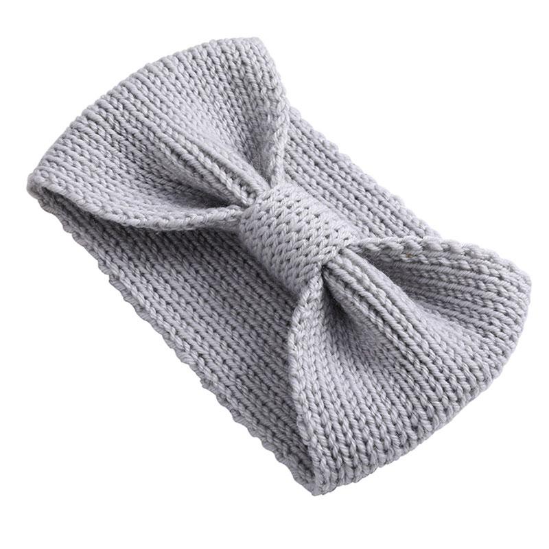 Bandeau Femme en Laine Mérinos Gris perle