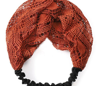Headband Bohème en Macramé Brique