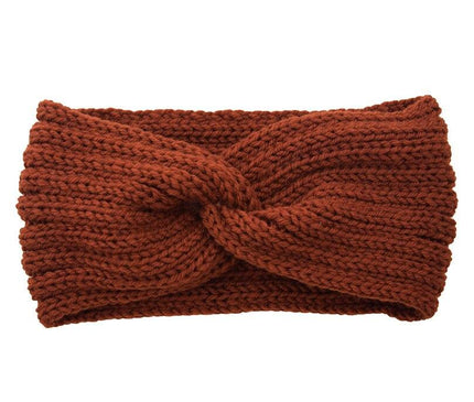 Bandeau Masha laine mérinos Rouge brique