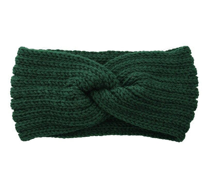 Bandeau Masha laine mérinos Vert alpin