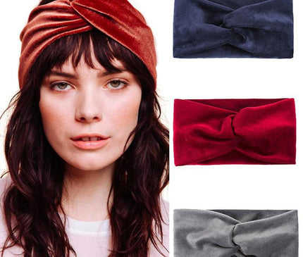 Bandeau Torsadé en Velours