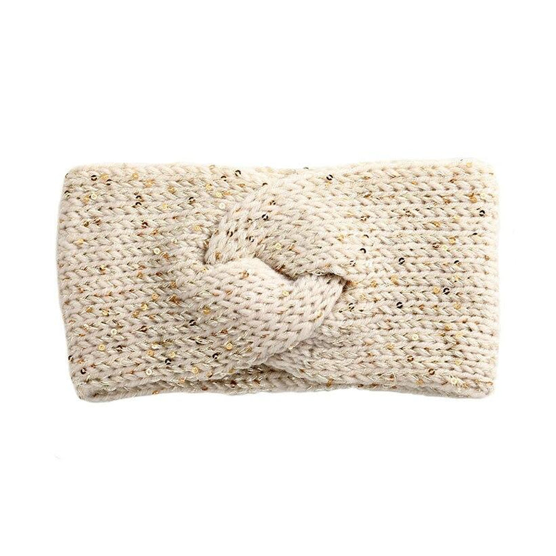 Bandeau Chic en Laine Beige