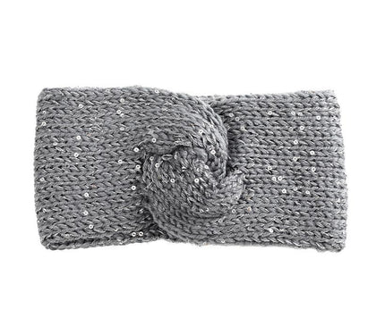 Bandeau Chic en Laine Gris