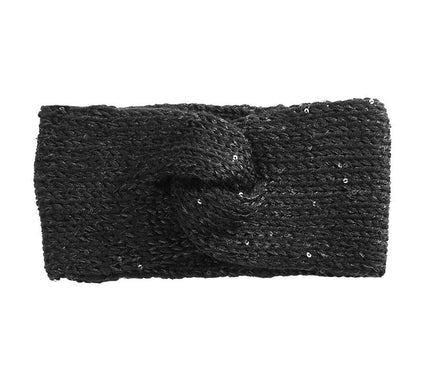 Bandeau Chic en Laine Noir
