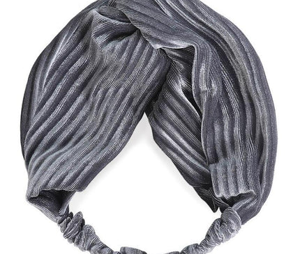 Bandeau Velours Femme Tendance Gris