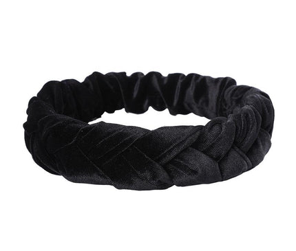 Tresse Élégante en Velours Noir