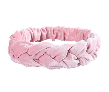 Tresse Élégante en Velours Rose