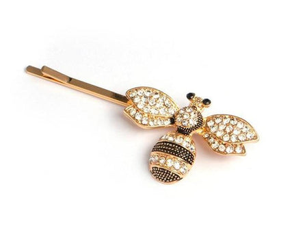 Barrette Dorée Design Abeille