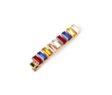 Élégante Barrette Cristaux Colorés