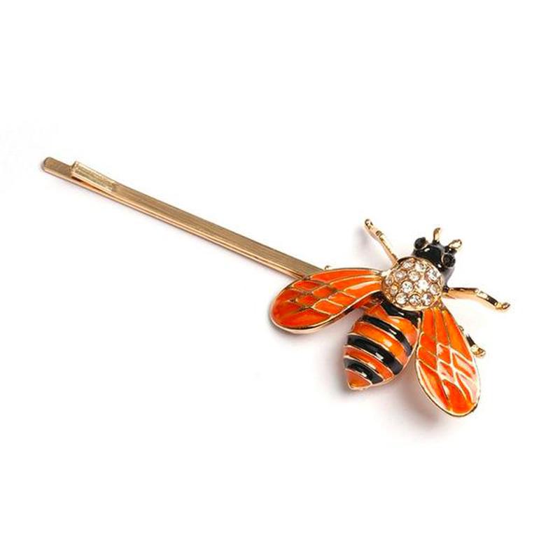 Barrette Cheveux Imitation Bourdon Strass