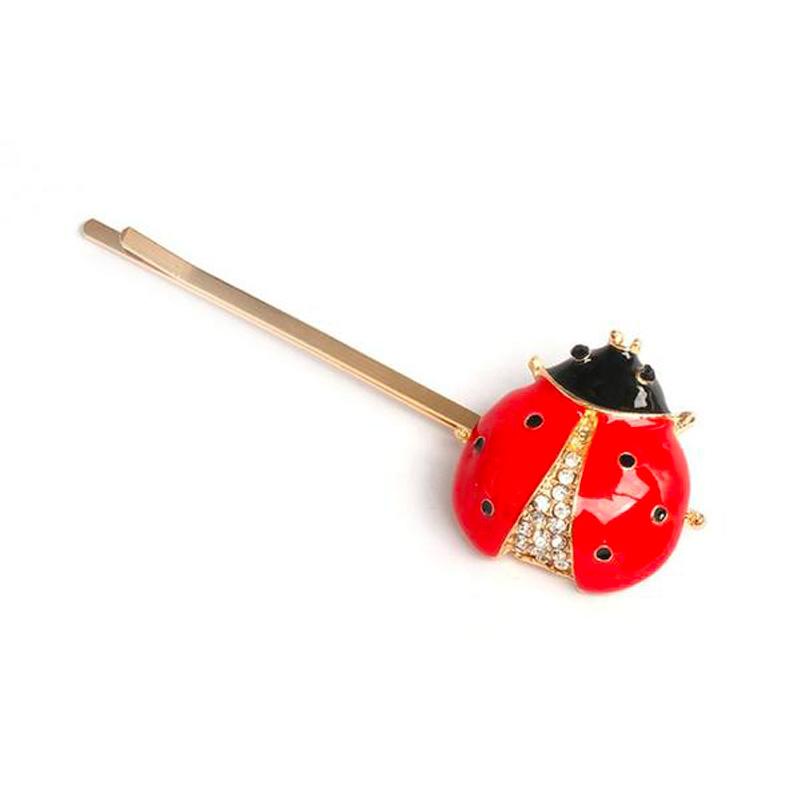 Barrette Cheveux Coccinelle Rouge