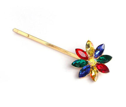 Barrette Fleur Scintillante