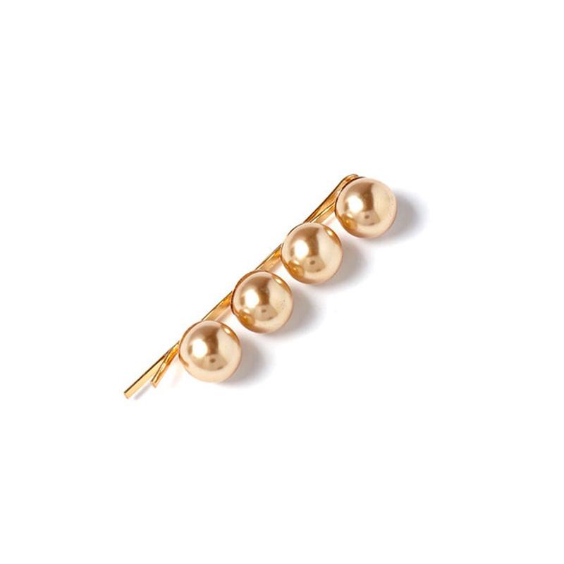 Barrette Cheveux Perles Dorées Charlie