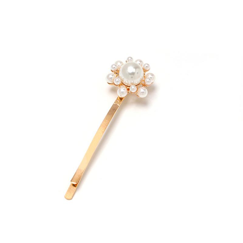 Barrette Cheveux Fleur Perles