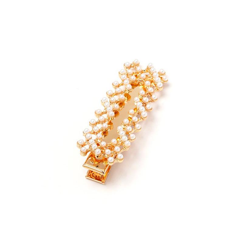 Barrette Cheveux Perles Lynn Dorée
