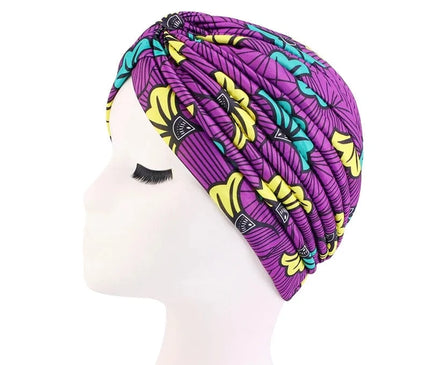Couvre-chef Stylé pour Femmes Violet / Fleurs