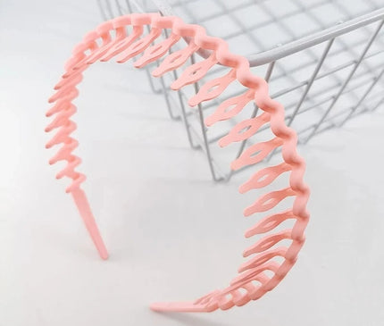 Hair Clip Frosted Color Headband Women's Non-slip Band Teeth Simple Pressure Headband Face Headband Hair Accessories Rose