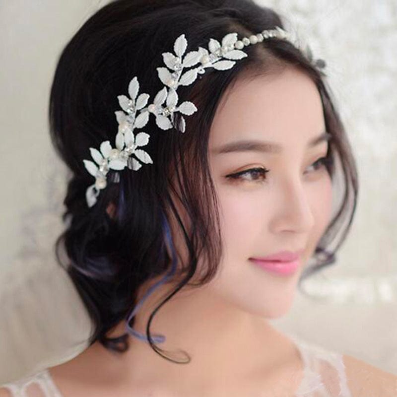 Bijou Cheveux Floral Blanc