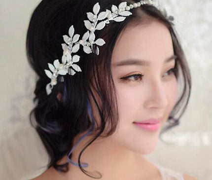 Bijou Cheveux Floral Blanc