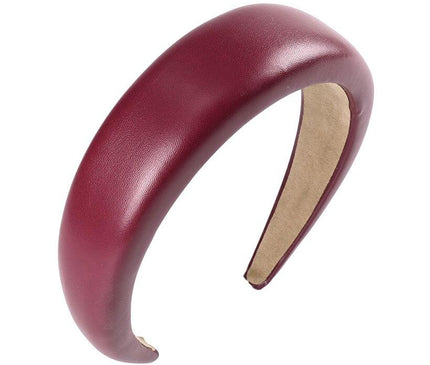 Chic Serre-tête Noir Femme Rouge grenat