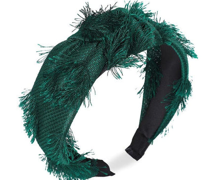 Bandeau Chic Avec Noeud Vert sapin
