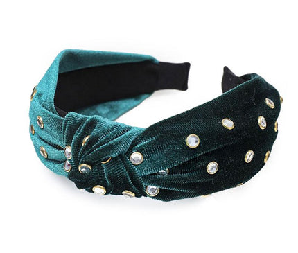 Accessoire Chic en Velours Bleu Canard