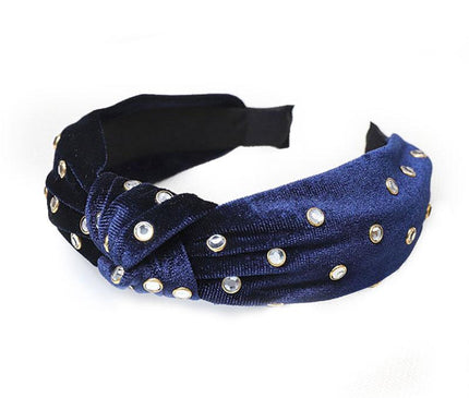 Accessoire Chic en Velours Bleu Marine