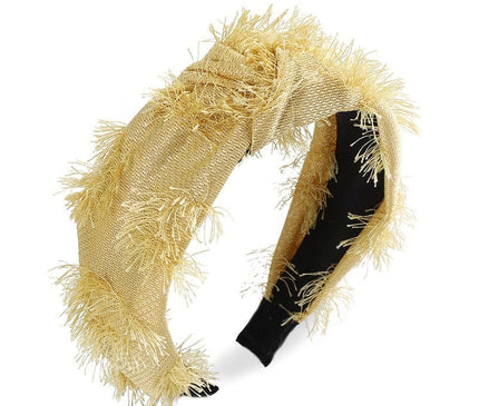 Bandeau Chic Avec Noeud Jaune de Naples