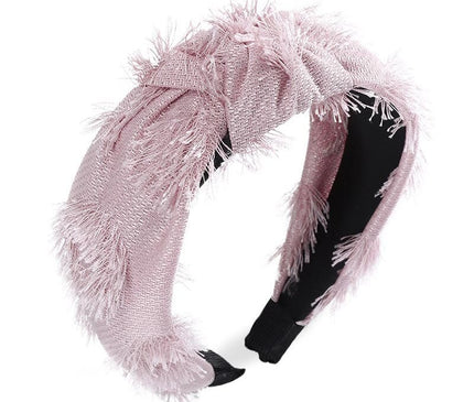 Bandeau Chic Avec Noeud Rose